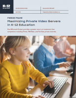 Image of the cover of the private video server solution guide sponsored by Microsoft.